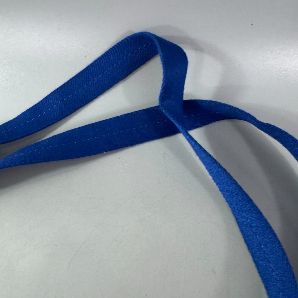 Coach Blue Cotton with Blue Patent Leather Accents Adjustable Strap w/ Fob - Picture 11 of 12